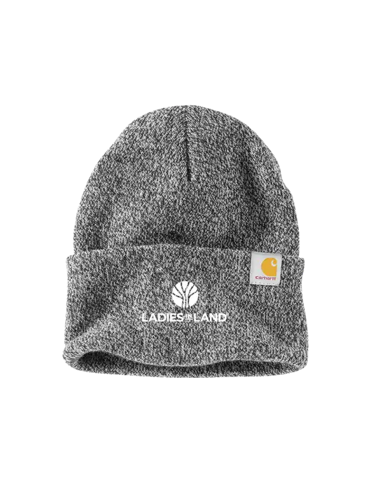 Carhartt Medium Grey Heather Watch Cap 2.0 w/Ladies In Land Logo