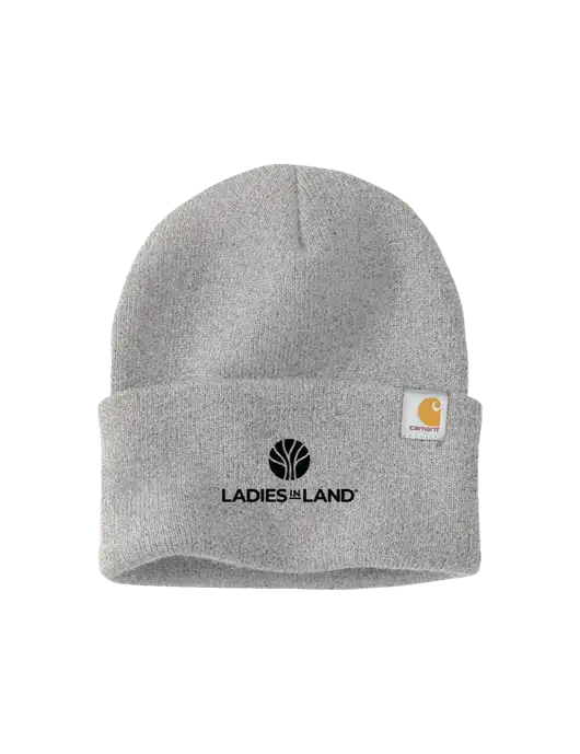 Carhartt Light Grey Heather Watch Cap 2.0 w/Ladies In Land Logo