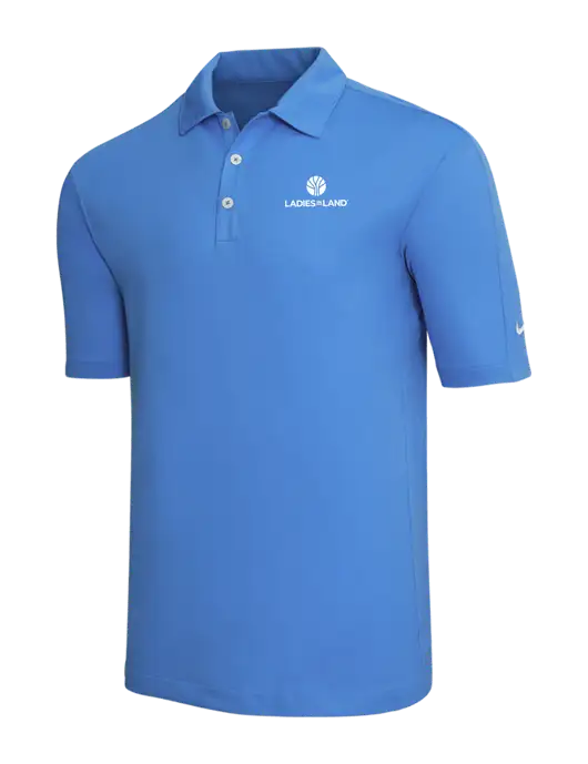 Nike Light Royal Blue Tech Sport Dri-FIT Polo w/Ladies In Land Logo