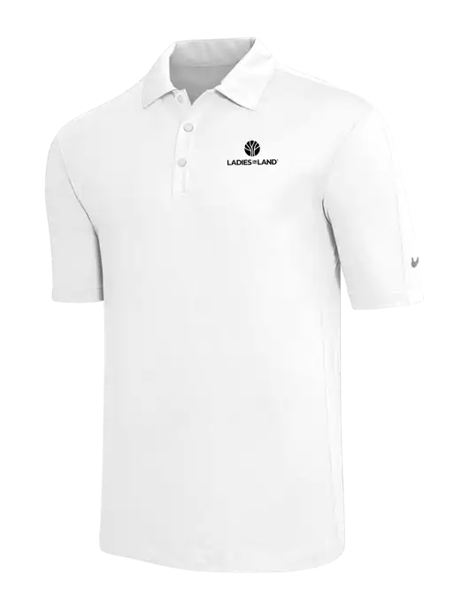 Nike White Tech Sport Dri-FIT Polo w/Ladies In Land Logo