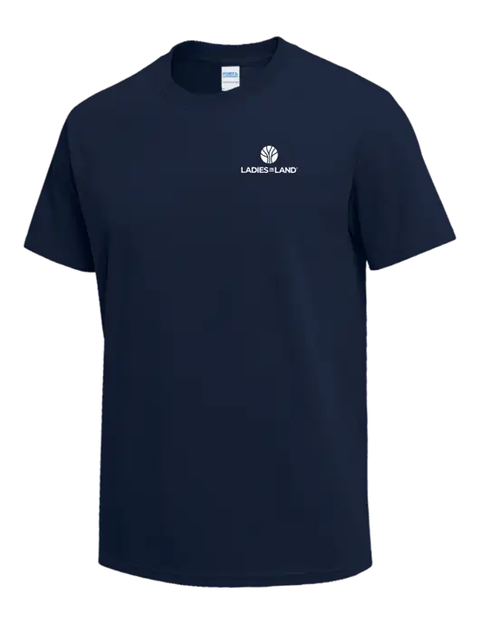Navy Heavyweight 6.1 oz T-Shirt w/Ladies In Land Logo