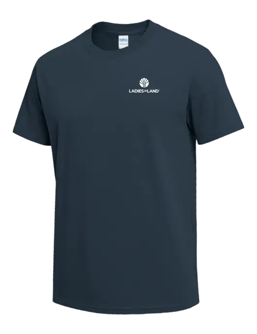 Dark Slate Blue Heavyweight 6.1 oz T-Shirt w/Ladies In Land Logo
