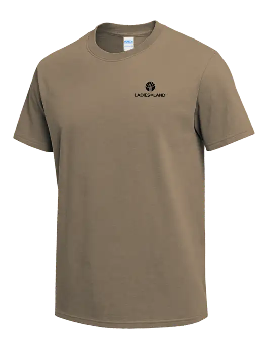 Dark Tan Heavyweight 6.1 oz T-Shirt w/Ladies In Land Logo