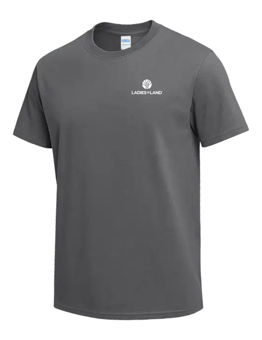Medium Grey Heavyweight 6.1 oz T-Shirt w/Ladies In Land Logo