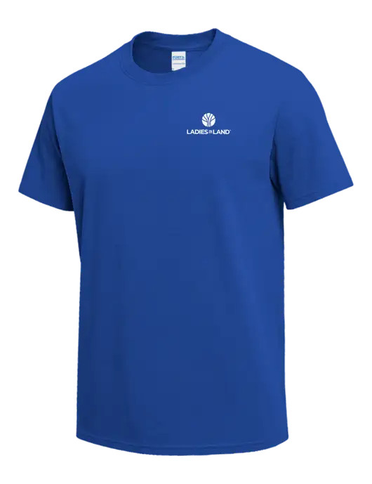 Dark Royal Heavyweight 6.1 oz T-Shirt w/Ladies In Land Logo