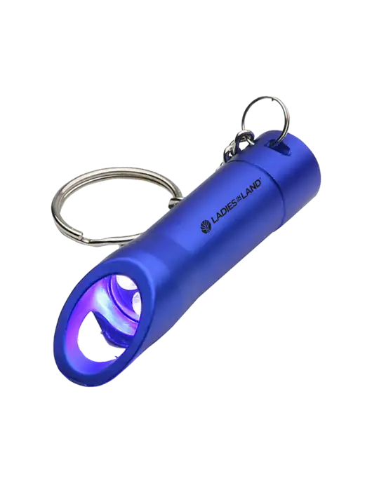 Royal Pocket LED Flashlight with Bottle Opener & Keychain w/Ladies In Land Logo