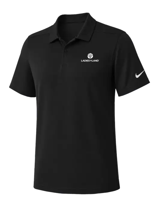 Nike Black Dry Essential Solid Polo w/Ladies In Land Logo