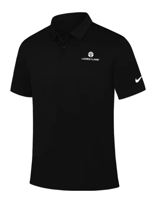 Nike Black Dry Essential Solid Polo w/Ladies In Land Logo