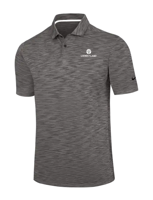 Nike Dark Grey Dri-FIT Vapor Space Dyed Polo w/Ladies In Land Logo
