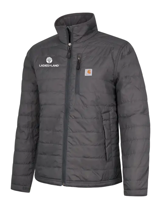 Carhartt Womens Dark Grey Gilliam Jacket w/Ladies In Land Logo