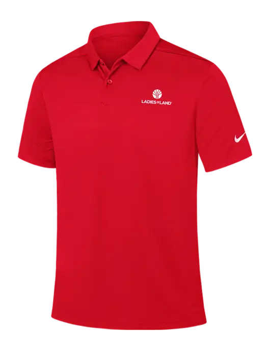 Nike Red Dry Essential Solid Polo w/Ladies In Land Logo