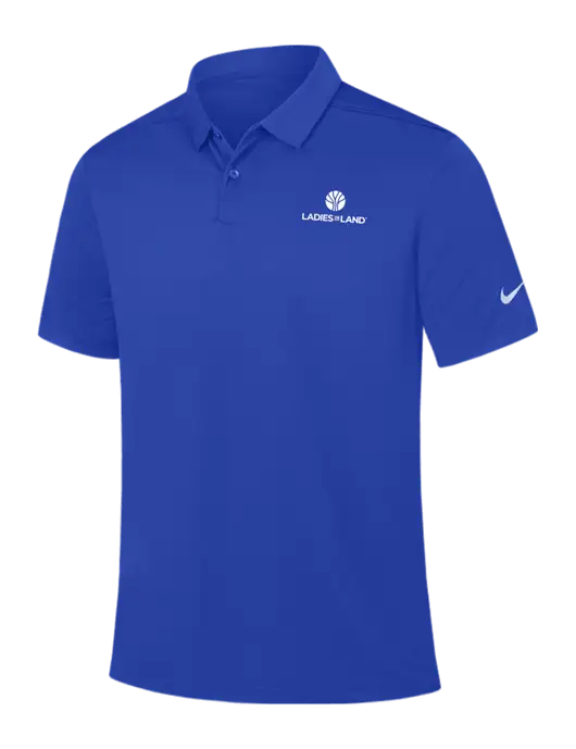 Nike Dark Royal Dry Essential Solid Polo w/Ladies In Land Logo