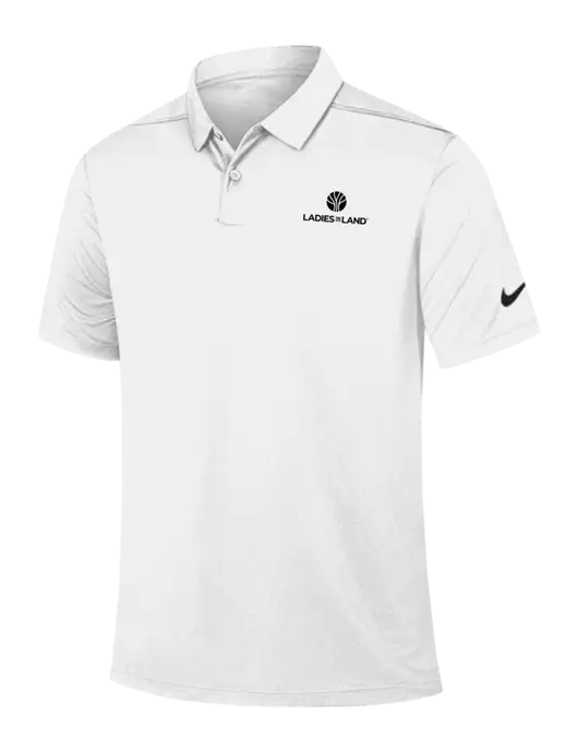 Nike White Dry Essential Solid Polo w/Ladies In Land Logo