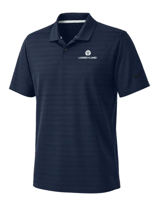 Nike Navy Dri-FIT Vapor Jacquard Polo w/Ladies In Land Logo
