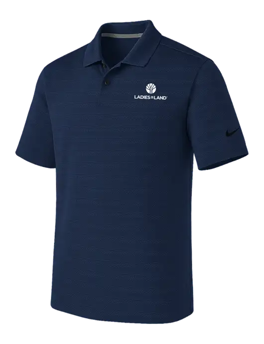 Nike Navy Dri-FIT Vapor Jacquard Polo w/Ladies In Land Logo