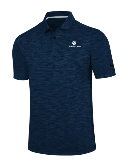 Nike Navy Dri-FIT Vapor Space Dyed Polo w/Ladies In Land Logo