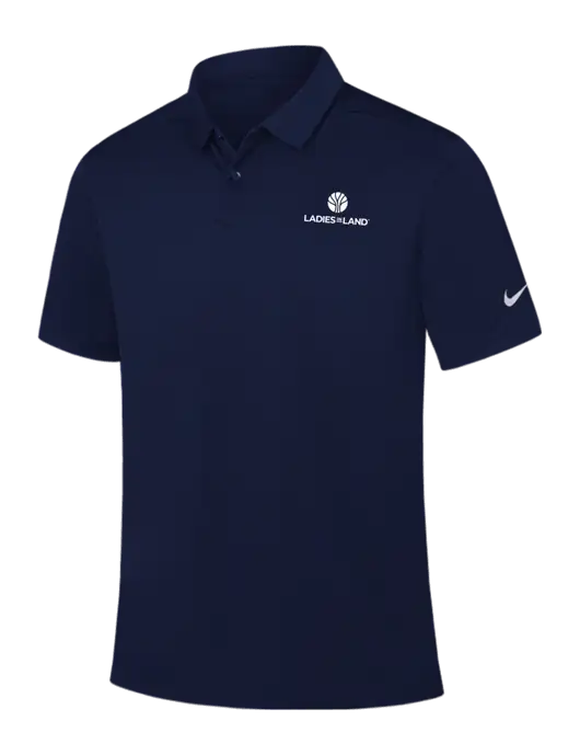 Nike Navy Dry Essential Solid Polo w/Ladies In Land Logo