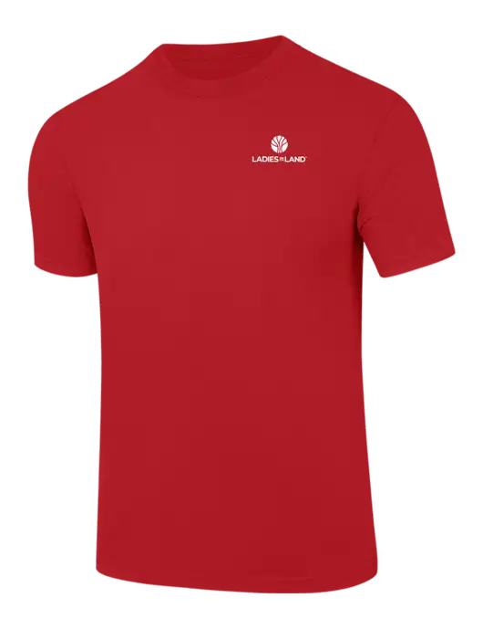 Comfort Colors 6.1 oz Red Heavyweight Ring Spun T-Shirt w/Ladies In Land Logo