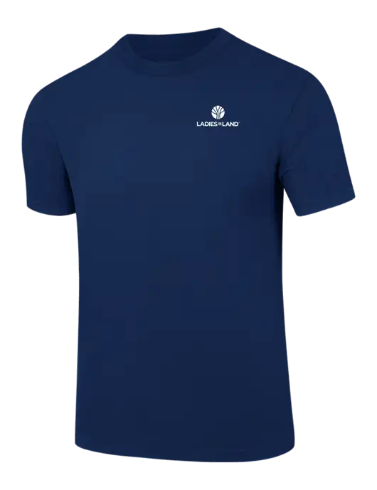 Comfort Colors 6.1 oz Dark Navy Heavyweight Ring Spun T-Shirt w/Ladies In Land Logo