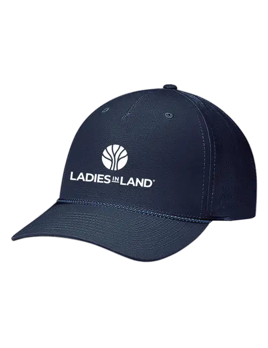 Richardson Laser Perf Performance Dark Navy/Navy-Grey-Blue Rope Cap w/Ladies In Land Logo
