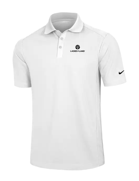 Nike White Dri-FIT Classic Polo w/Ladies In Land Logo