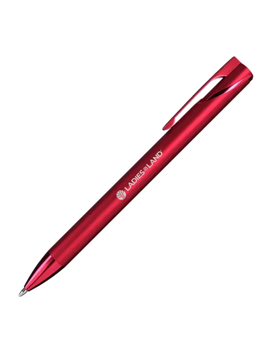 Red HyperNova Ballpoint Pen - Black Ink w/Ladies In Land Logo