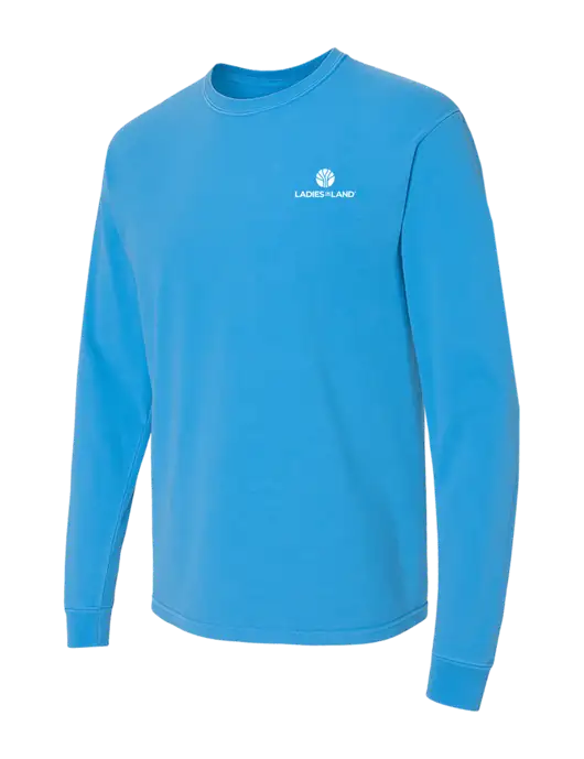 Comfort Colors Garment-Dyed Royal  Heavyweight Long Sleeve T-Shirt w/Ladies In Land Logo