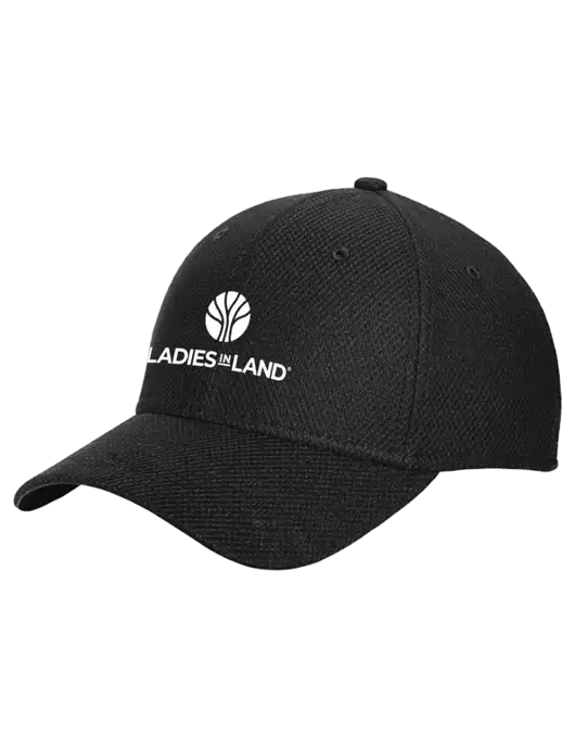New Era Diamond Era Black Stretch Cap w/Ladies In Land Logo