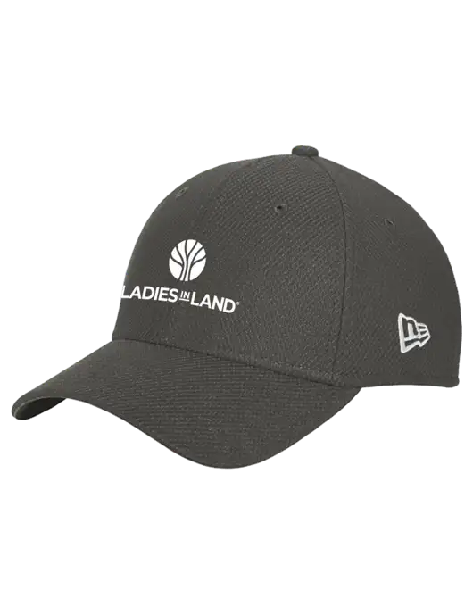 New Era Diamond Era Very Dark Grey Stretch Cap w/Ladies In Land Logo