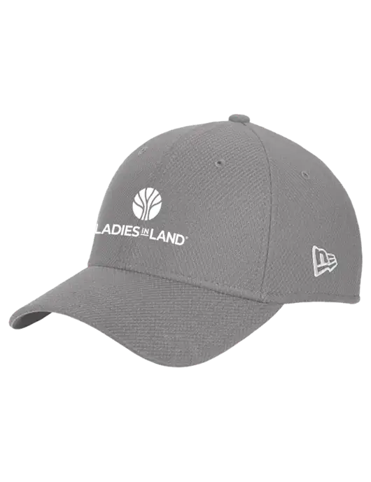 New Era Diamond Era Medium Grey Stretch Cap w/Ladies In Land Logo