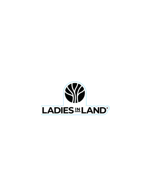 Small Decal (approx 7-10 sq in) w/Ladies In Land Logo