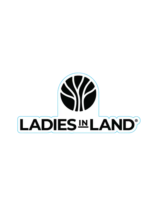 Extra Large Decal (approx 37-64 sq in) w/Ladies In Land Logo