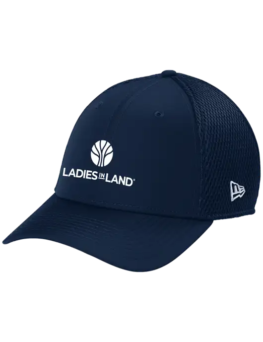 New Era 39THIRTY Performance Stretch Dark Navy Mesh Cap w/Ladies In Land Logo