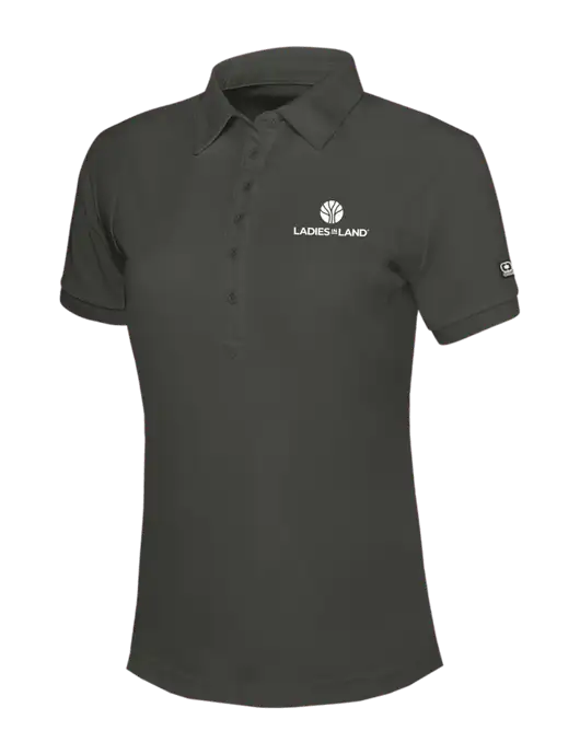 OGIO Womens Dark Grey Jewel Polo w/Ladies In Land Logo
