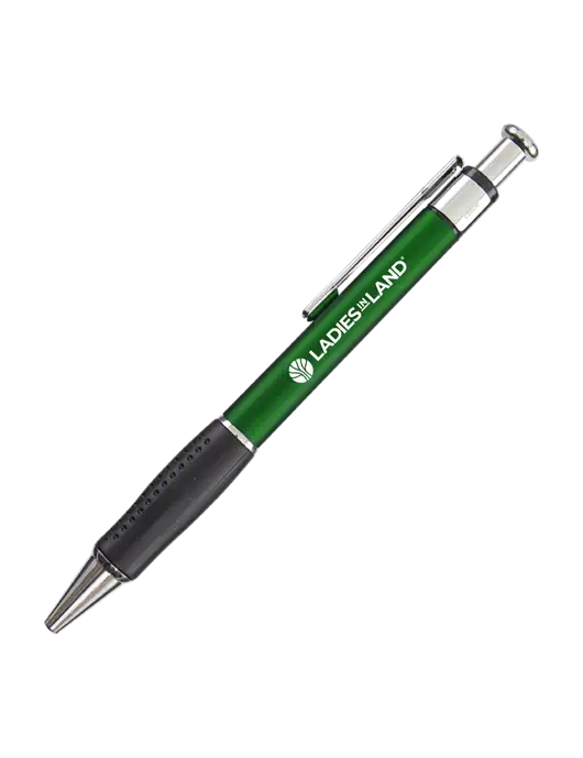 Malta Green Pen - Black Ink w/Ladies In Land Logo