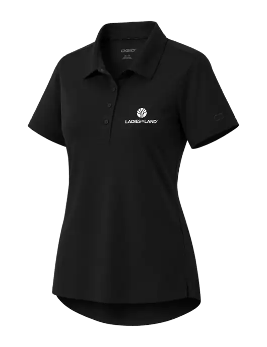 OGIO Womens Envision Black Polo w/Ladies In Land Logo