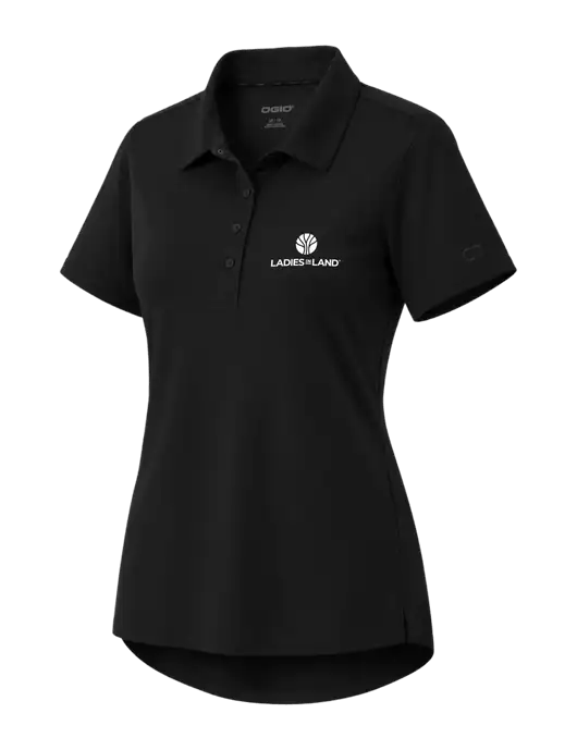 OGIO Womens Envision Black Polo w/Ladies In Land Logo