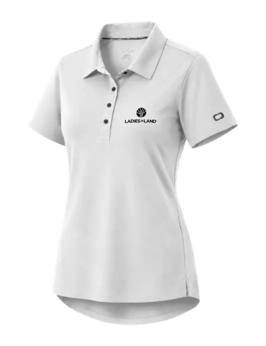 OGIO Womens Envision White Polo w/Ladies In Land Logo